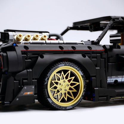 Trilumity Motorized Building Block Set: 1: 8 Dodge Challenger with Remote Control (3751-Piece)