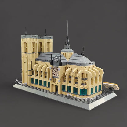 Wange MOC Building Block Set: Paris Notre Dame Cathedral, Model 5210