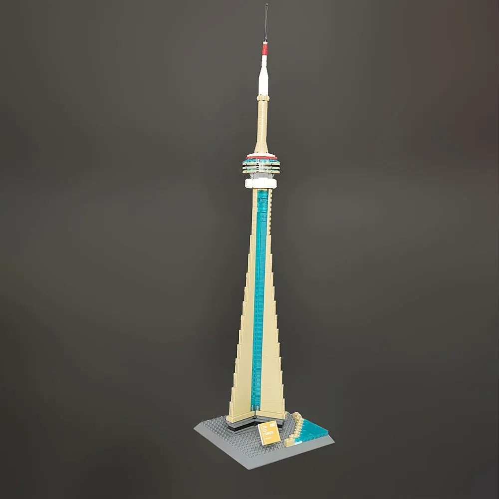 Wange MOC Building Block Set: Canada Toronto TV Tower, Model 4215