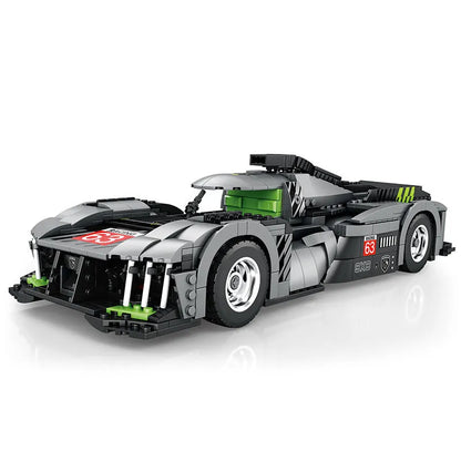 Reobrix MOC Building Block Set: PEUGEOT 9X8 Hybrid Racing Car, Model RE11031