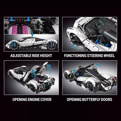 Trilumity Building Block Set: 1:8 Devel Sixteen V16 | Officially Licensed (4016Piece)