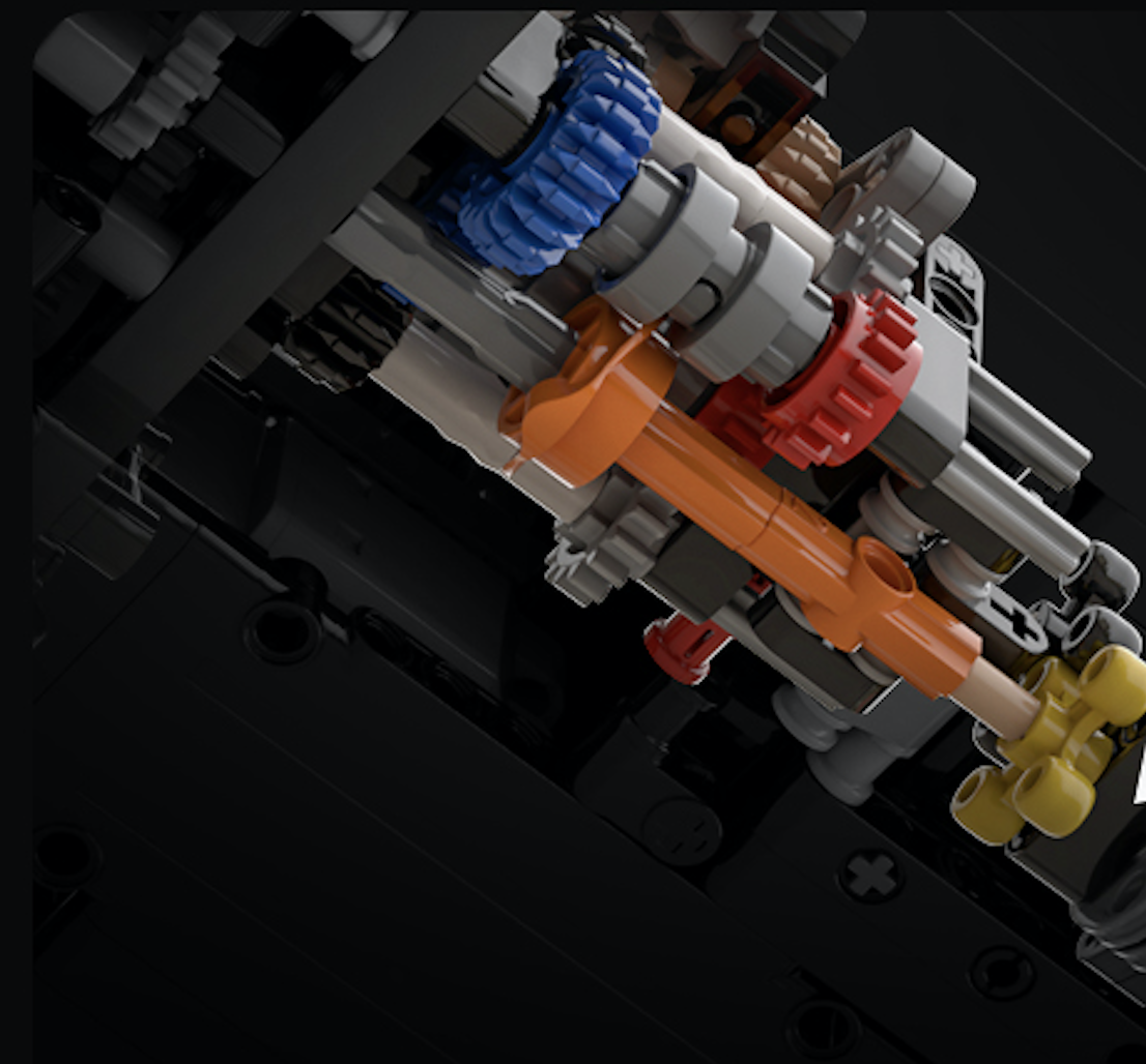 Trilumity Motorized Building Block Set: 1:8 The Ultimate Maranello V8 GT Supercar, The Ultimate Collectible (3187-Piece)