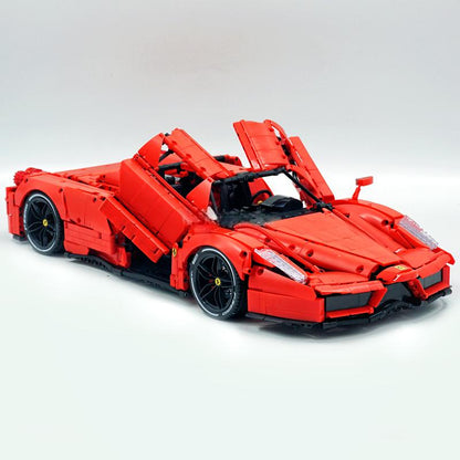 Trilumity Building Block Set: 1:8 Rosso Edition Italian Red Hypercar (4301Piece)