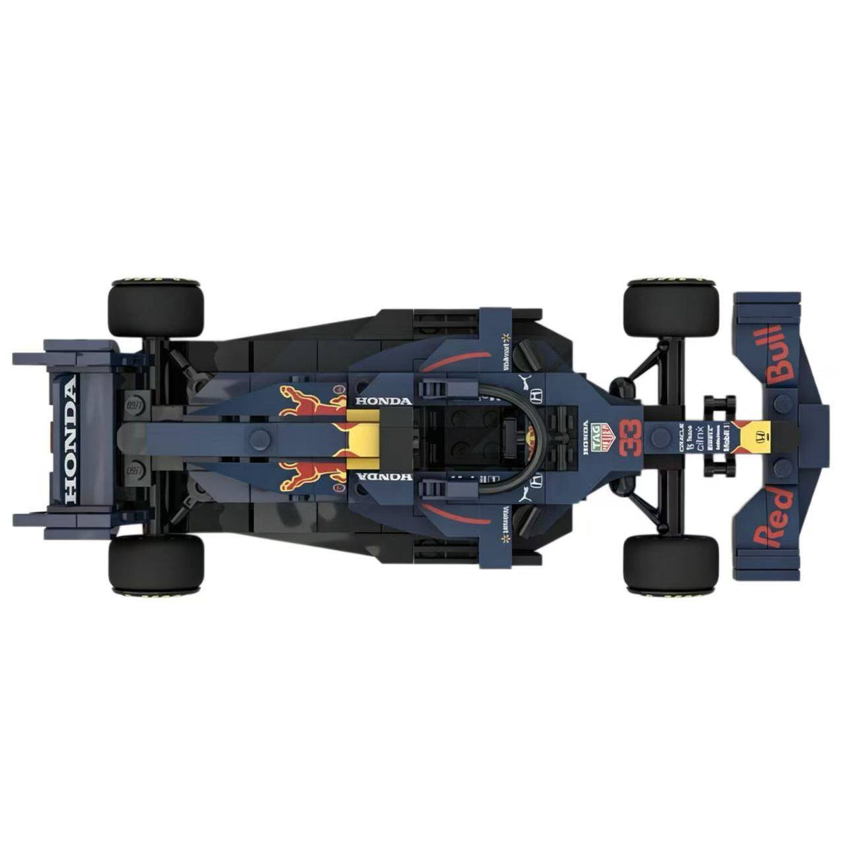 Trilumity Building Block Set: 1:24 Red Bull Rb16b F1 Car | Includes a Complete Set of Stickers (255Piece)