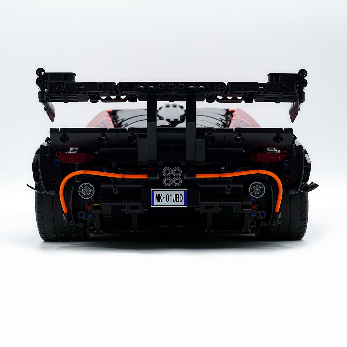 Trilumity Building Block Set: 1: 8 The Ultimate Italian Track-Only V12 Hypercar, Mirror Red Plated Limited Edition (4100+Piece)