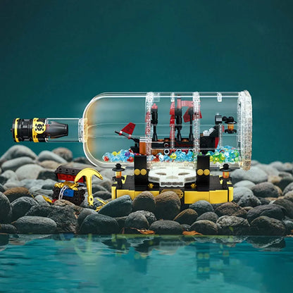 JieStar Building Block Set: Ship In A Bottle, Model JJ9026