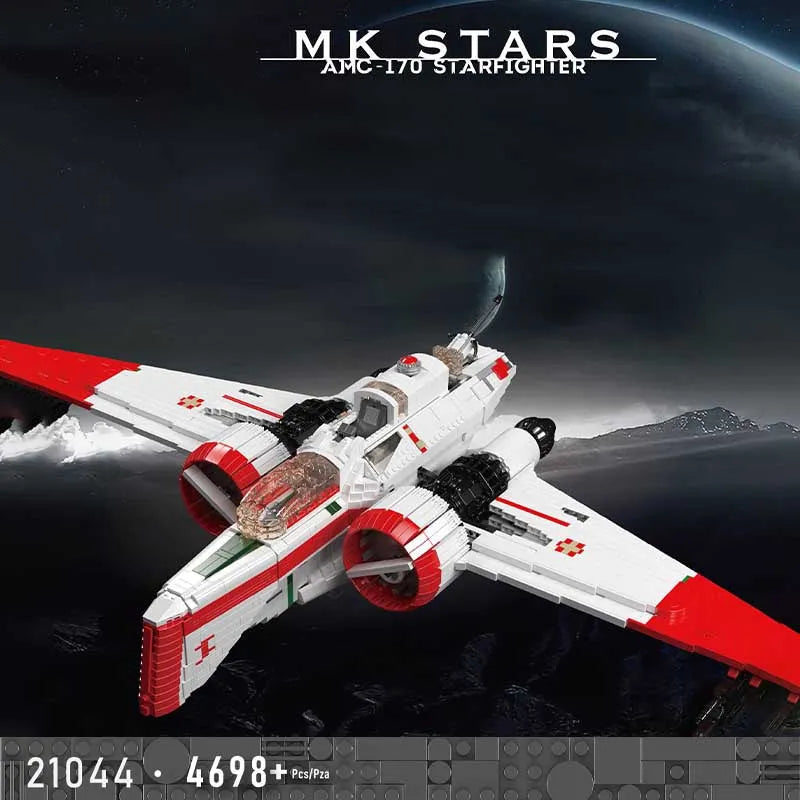 Mould King MOC Building Block Set: Star Wars MOC ARC-170 Starfighter, Model MK21044