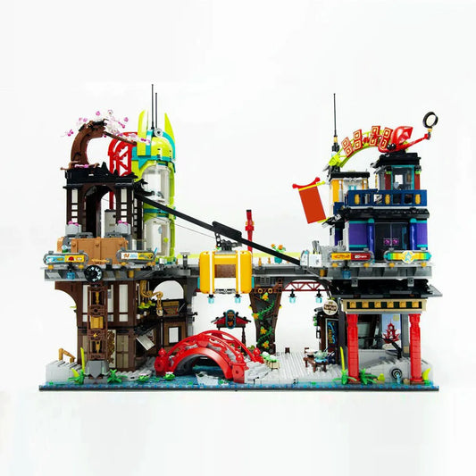 MOC Building Block Set: MOC Ninjago City Markets, Model 90050