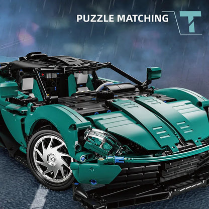 TiaGole MOC Motorized Building Block Set: Aston Martin Super Sports Car, Model T5030