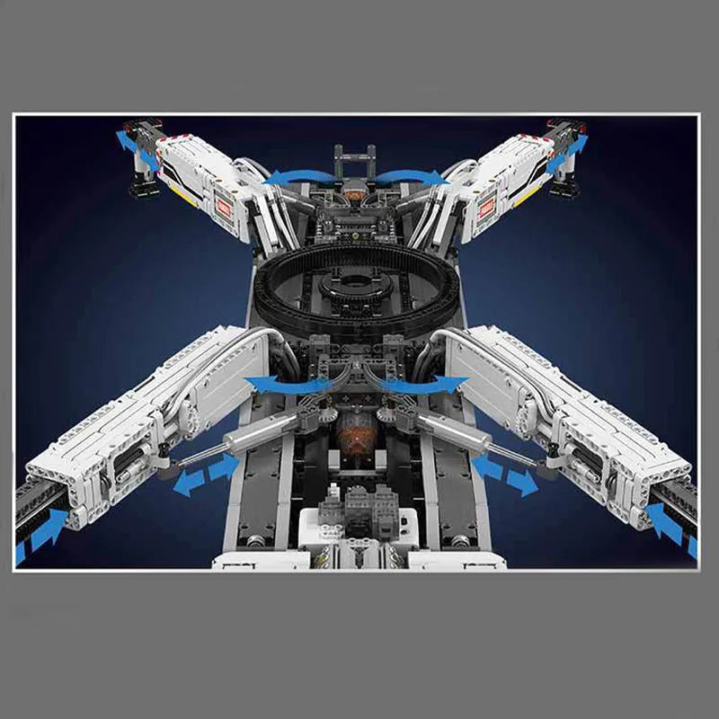Mould King MOC Building Block Set: Motorized Liebherr LTM 11200 Crane, Model 17007
