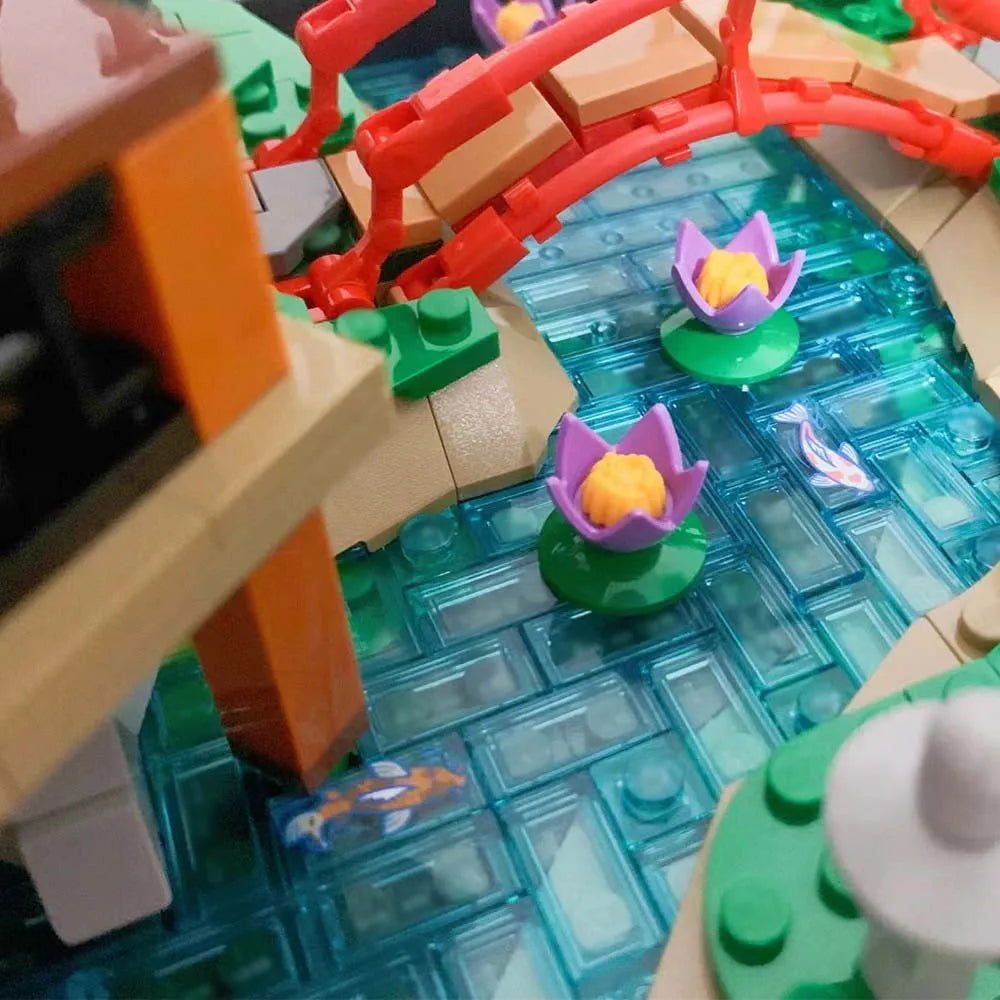 MOC Building Block Set: Tranquil Garden, Model 4488
