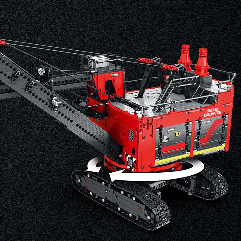 Trilumity Rope Shovel Building Block Set, Remote Control, 2,969-Piece