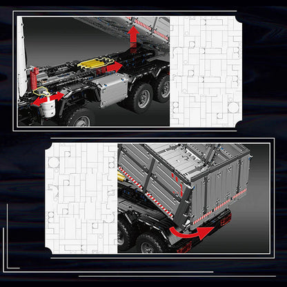 Trilumity The Pneumatic Dump Truck Building Block Set, Remote Control, 5,768-Piece