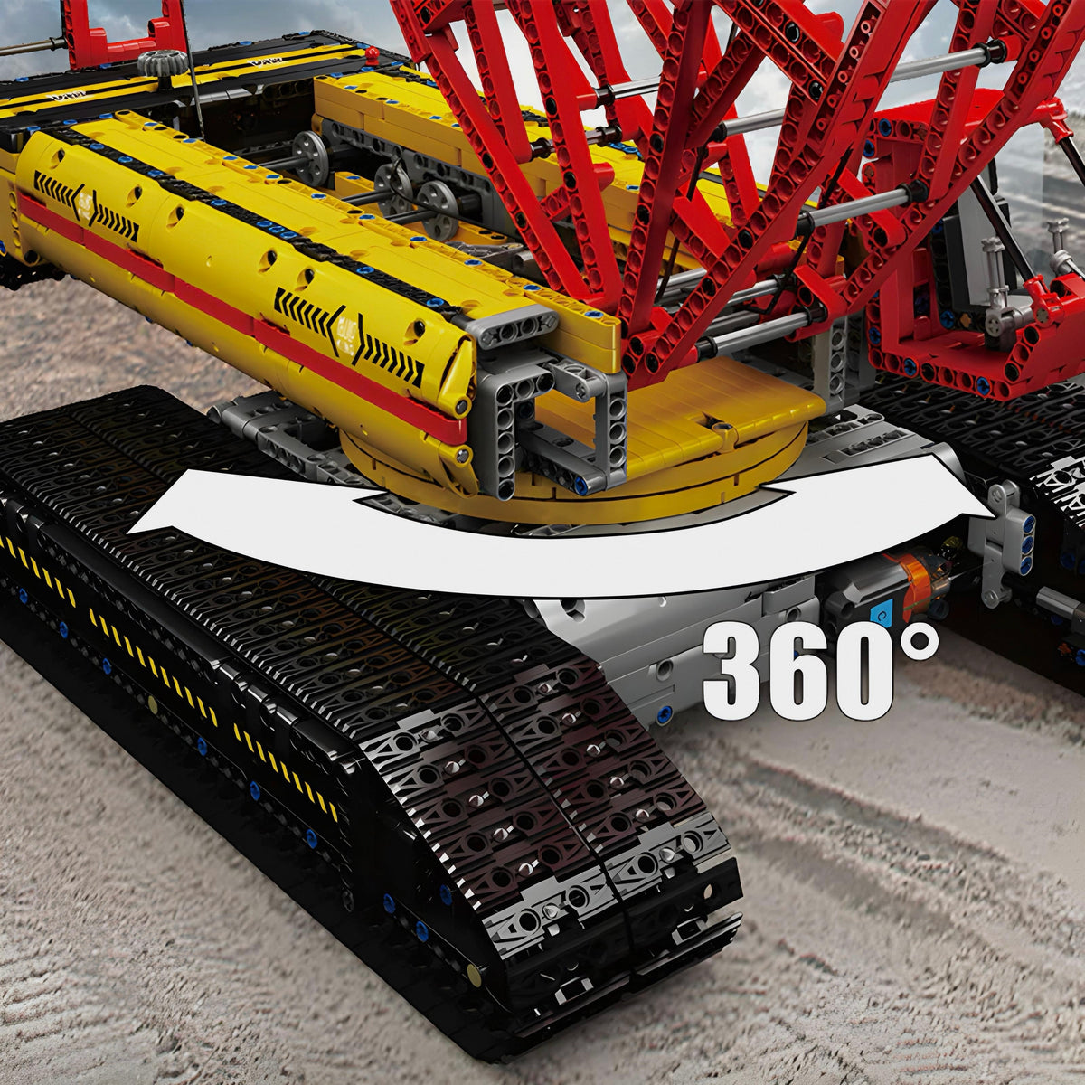 Trilumity The 210Cm Liebherr Mega Dragline Building Block Set, Remote Control, 4,318-Piece