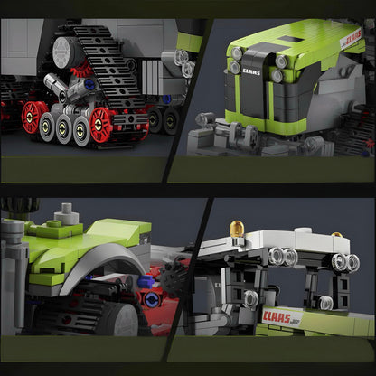Trilumity Claas Xerion 5000 Tractor Building Block Set, 1:32 Scale, 1,335-Piece