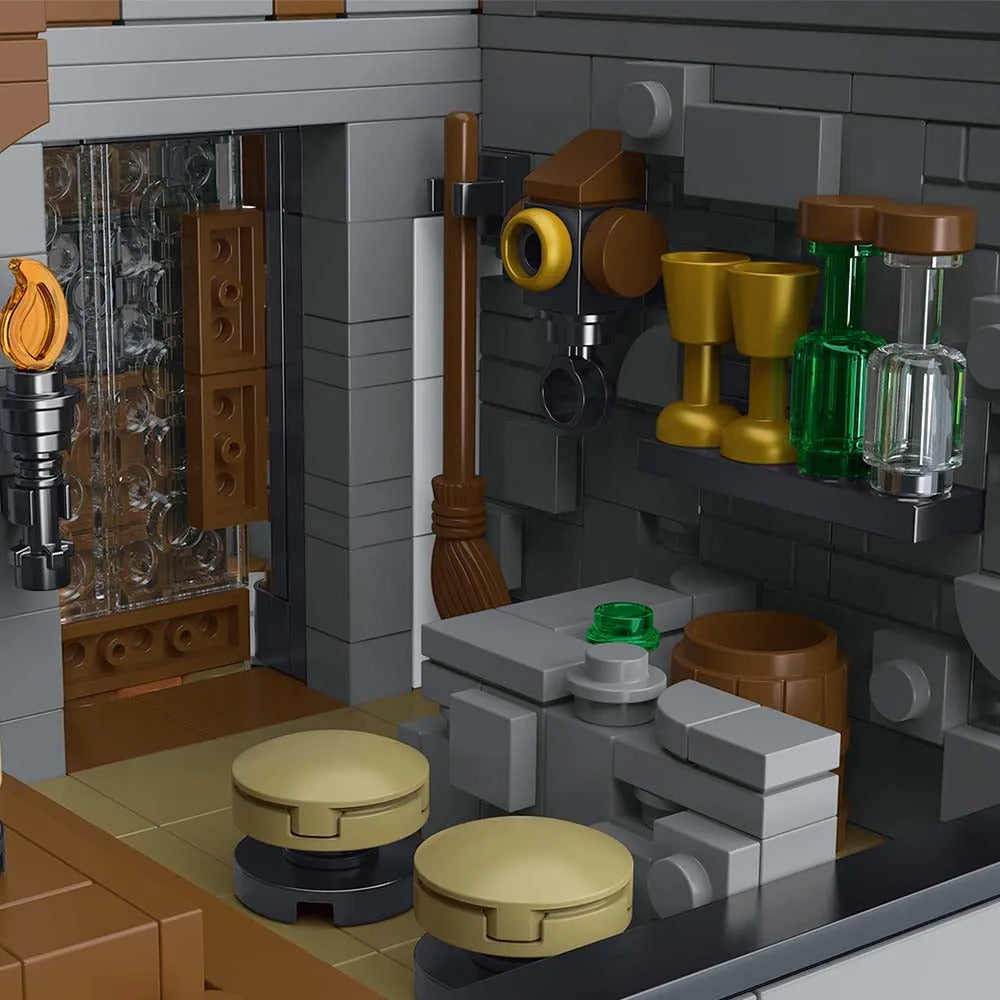 MORK MOC Building Block Set: Medieval Tavern, Model 033033