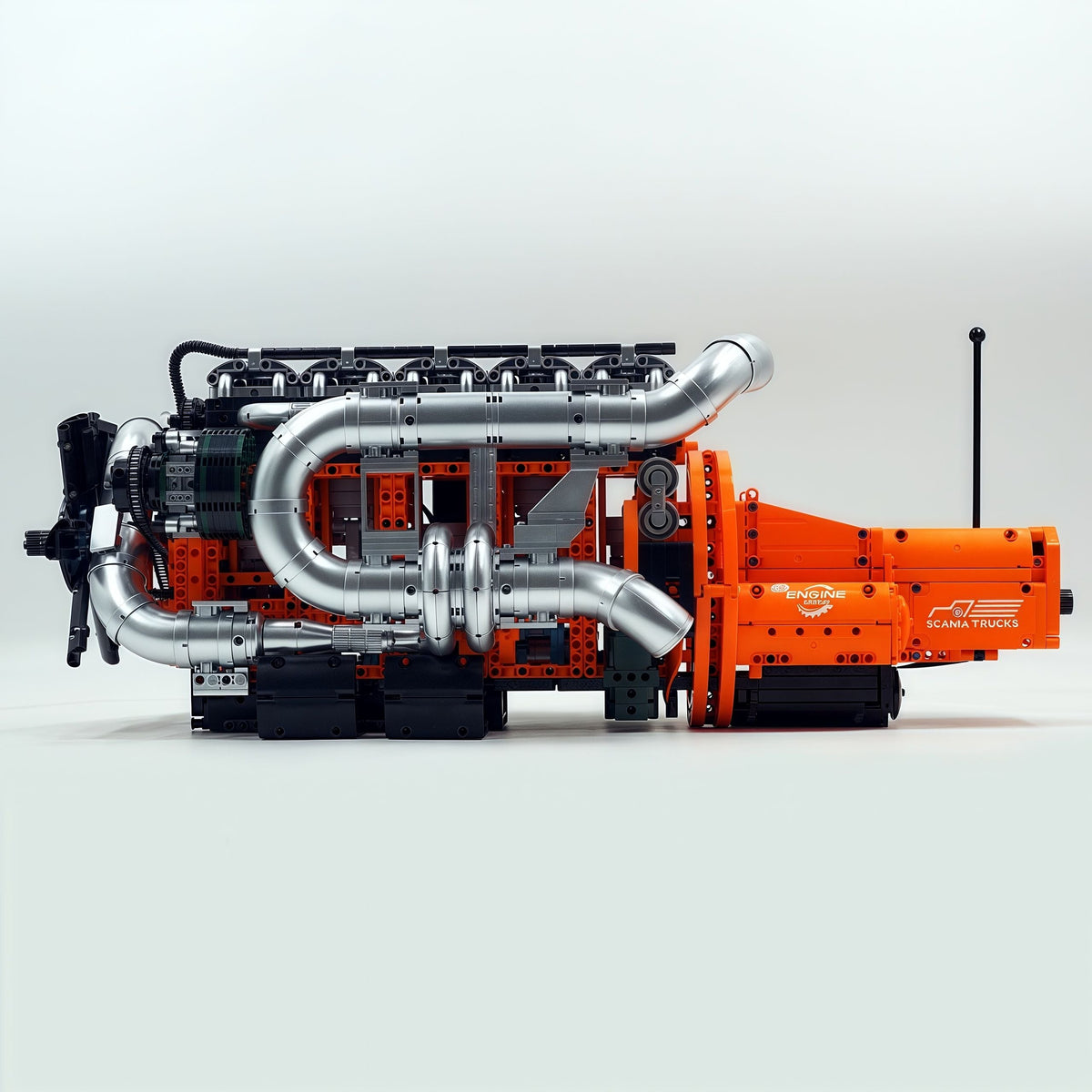 Trilumity Motorized Building Block Set: Scania Inline-6 Truck Engine (3236-Piece)