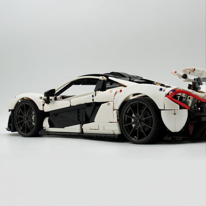 Trilumity Building Block Set: 1: 8 The Ultimate British Hybrid Hypercar | White Custom Edition(3893-Piece)
