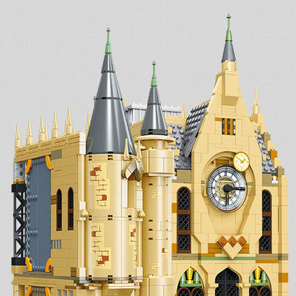 JieStar MOC Building Block Set: Harry Potter MOC Hogwarts Magic Clock Tower, Model JJ9005