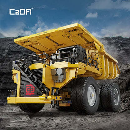 Cada MOC Building Block Set: Motorized CR240E Mining Dump Truck, Model C65011PF