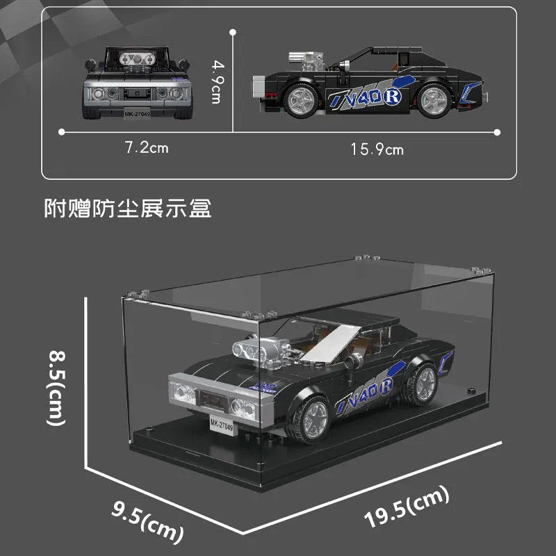 Mould King Building Block Set: Mini Charger RT Speed Champions Car, Model K27049