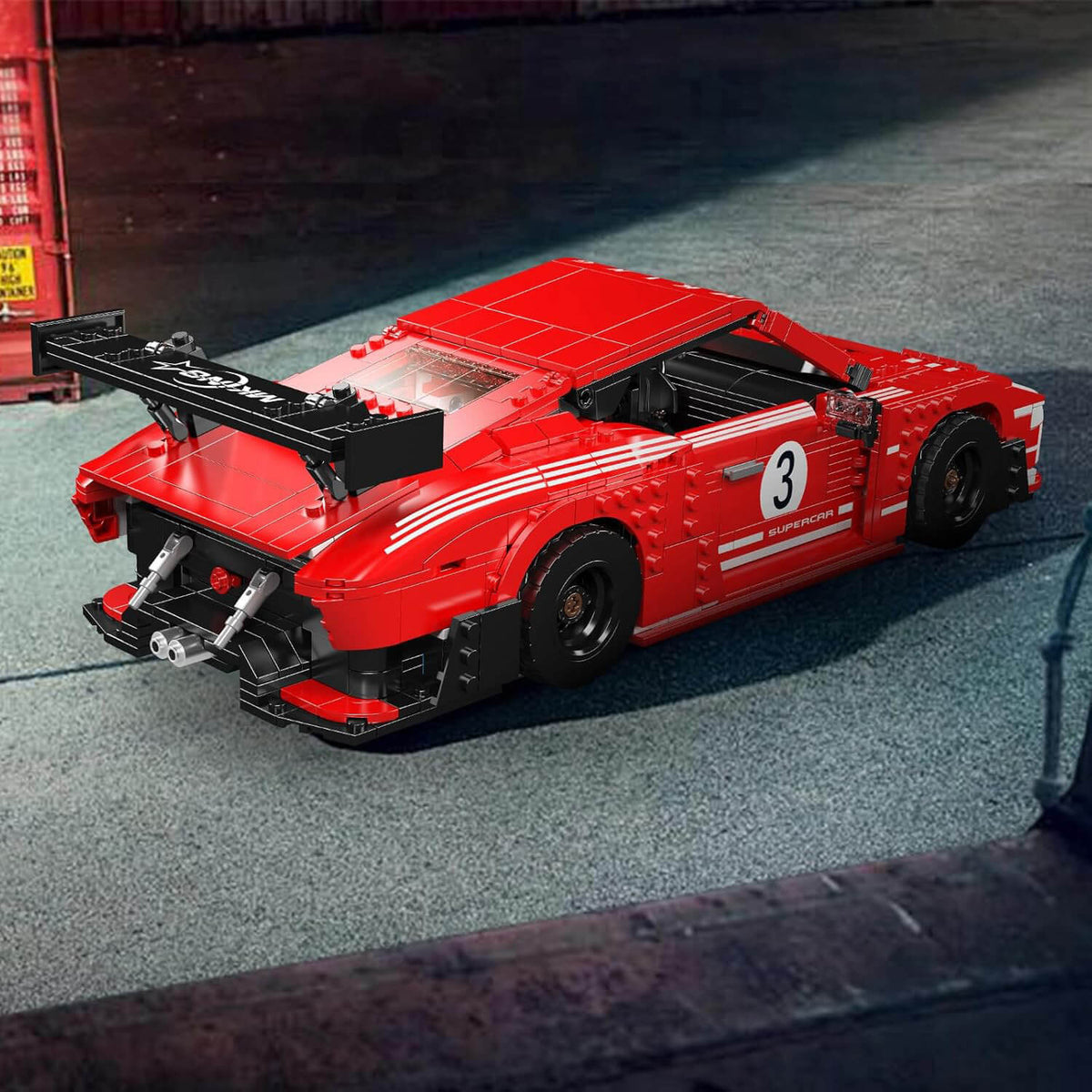 Trilumity Building Block Set: The Legendary German Porsche 935 Endurance Racecar (1717-Piece)