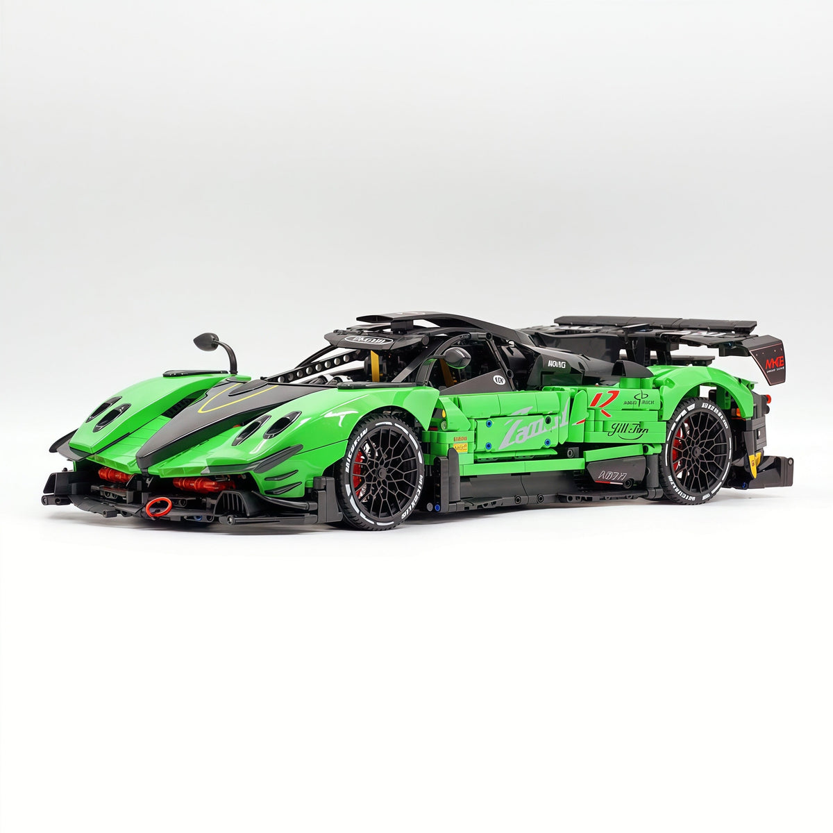 Trilumity Building Block Set: 1:8 Pagani Zonda R | Pearl Green Paint Italian Hypercar (3300+-Piece)