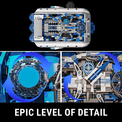 Trilumity The V16 Tourbillon Building Block Set, 1:1 Scale, 1,005-Piece