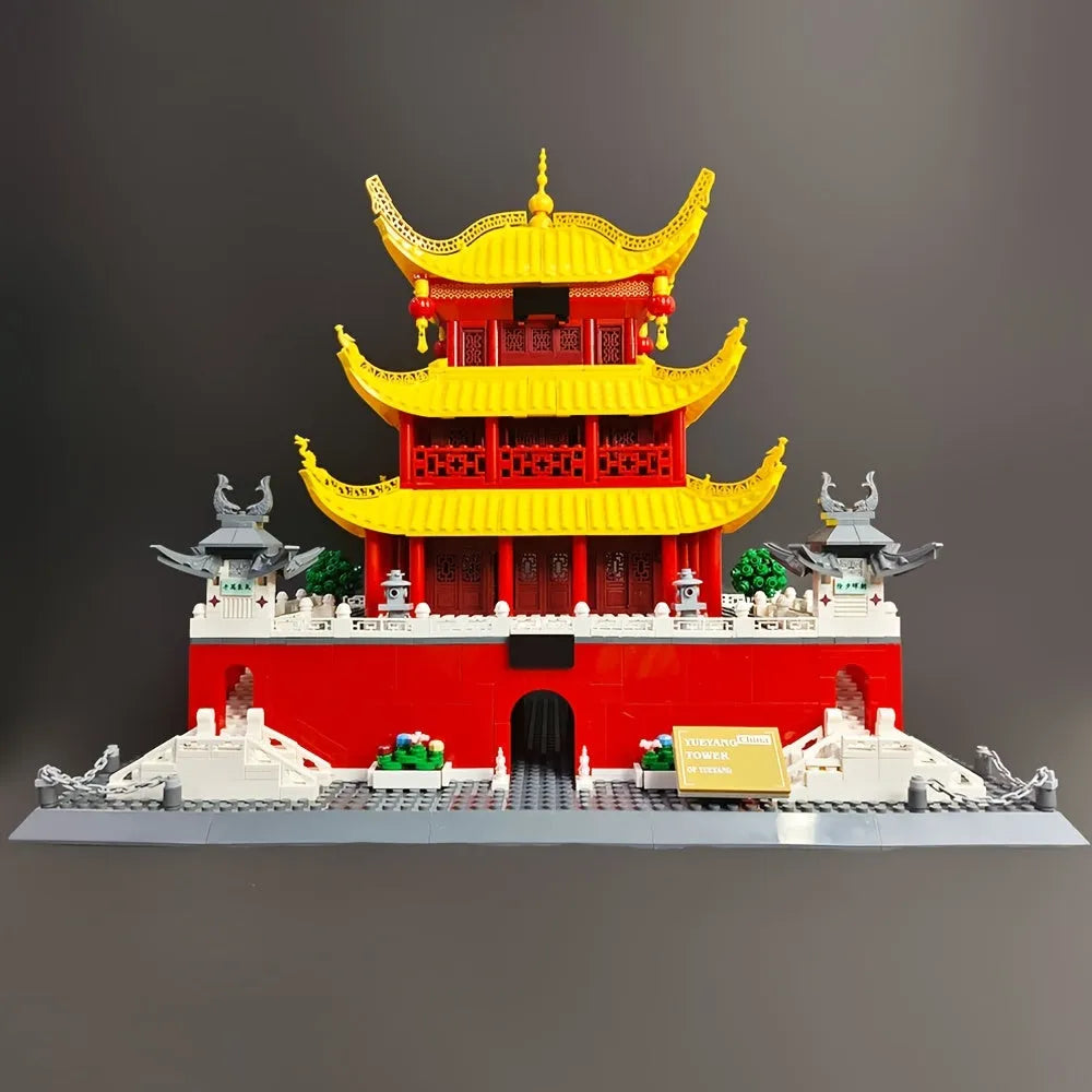 Wange MOC Building Block Set: China Yueyang Tower, Model 7211