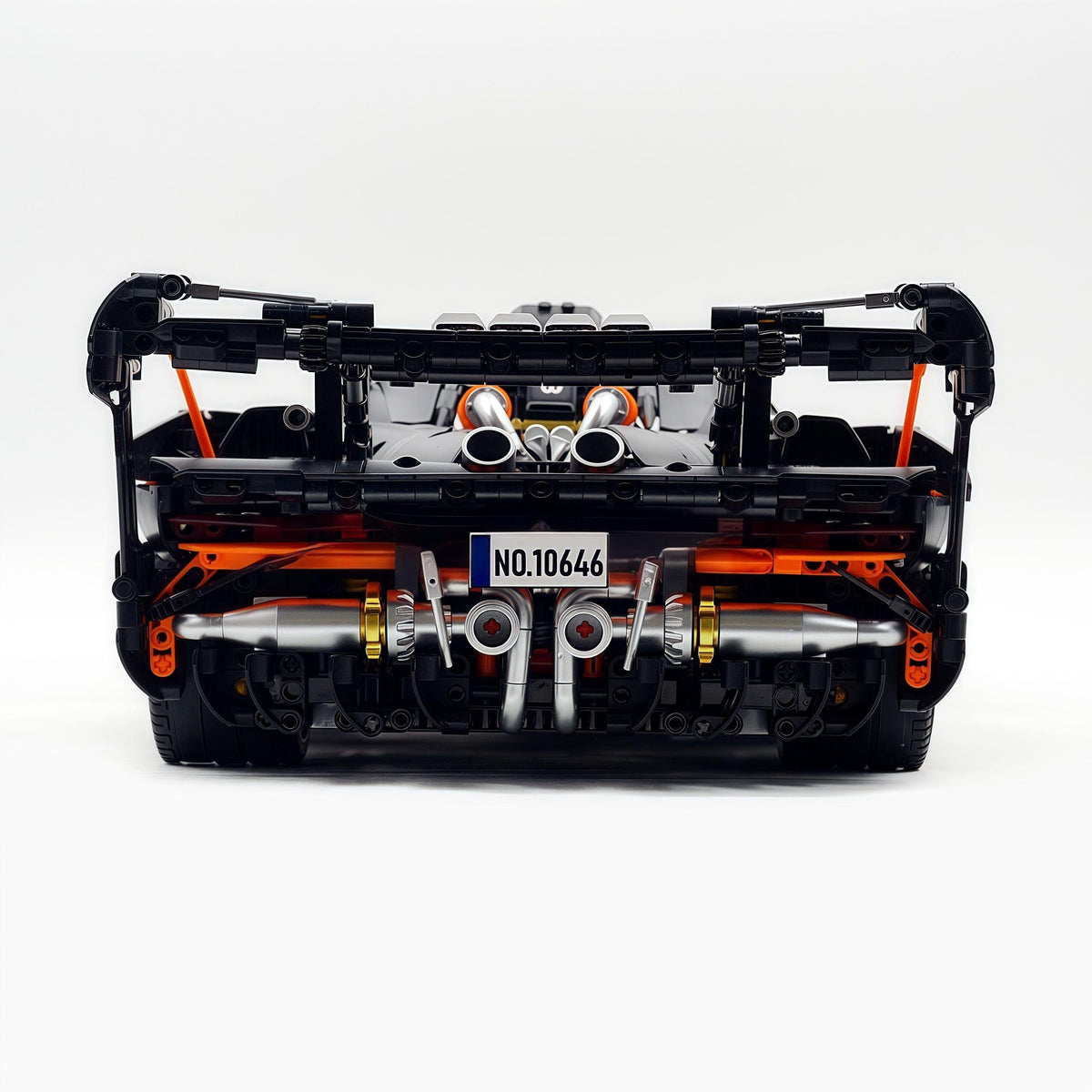 Trilumity Motorized Building Block Set: 1:8 McLaren Senna Black Knight Hypercar Limited Edition (3803-Piece)