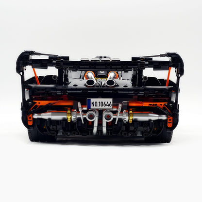 Trilumity Motorized Building Block Set: 1:8 McLaren Senna Black Knight Hypercar Limited Edition (3803-Piece)