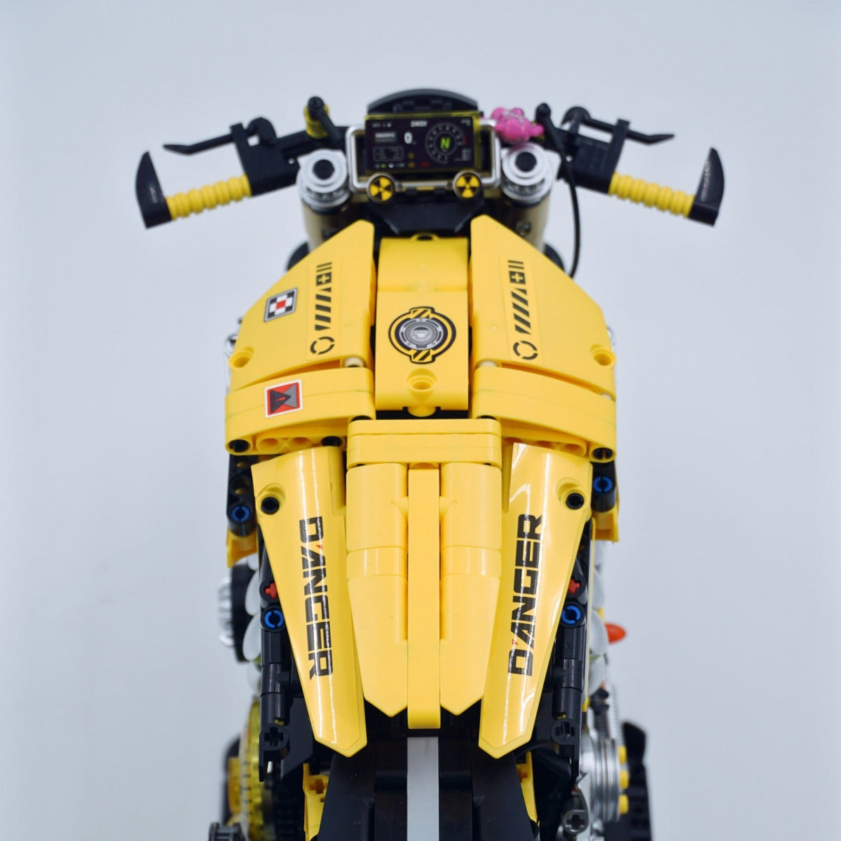 Trilumity Cyberpunk 2077 ARCH Nazare Motorcycle, Spray Display Stand with Lights Building Block Set, 1:5 Scale, Remote Control, 2,500-Piece