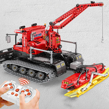 Trilumity Snow Groomer Building Block Set, Remote Control, 1,100-Piece