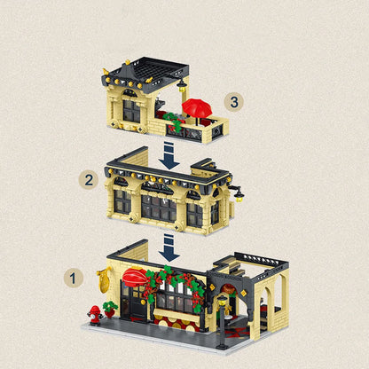 MORK MOC Building Block Set: Restaurant Block Module, Model 20114