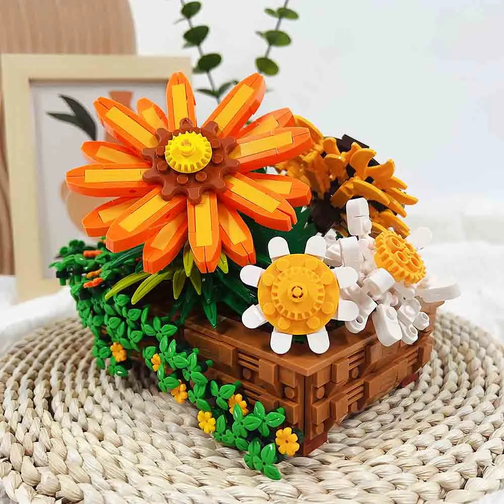 JieStar MOC Building Block Set: Creeper Plant Potted, Model JJ9034