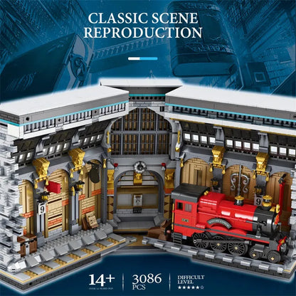 Reobrix MOC Building Block Set: Harry Potter MOC Movie Magic Station, Model RE66031