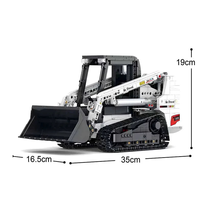 Trilumity Bobcat Track Loader Building Block Set, Remote Control, 1,365-Piece