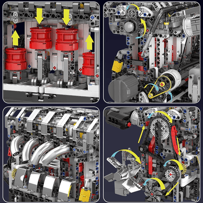 Trilumity Building Block Set: Motorised L4 Gasoline Engine (1787-Piece)