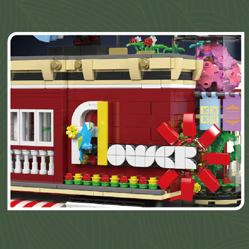 Mould King Building Block Set: Flower Shop Modular, Model K16056