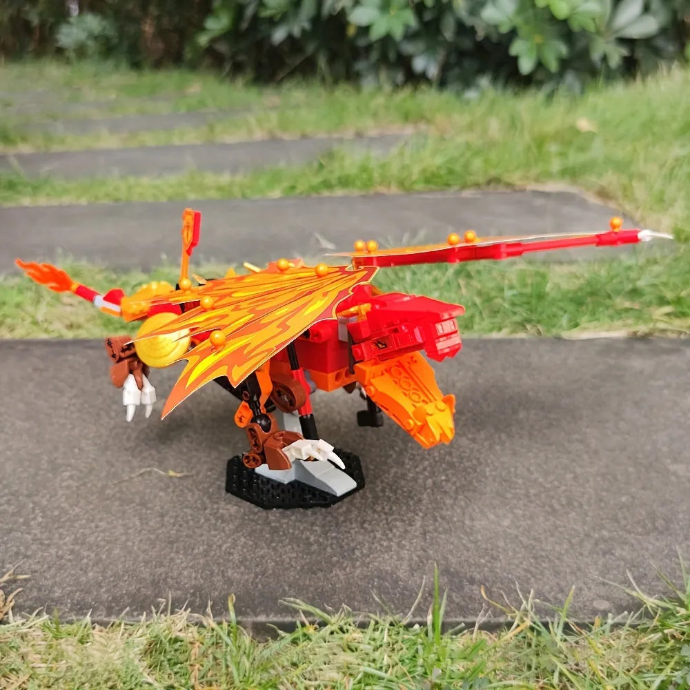 JieStar MOC Building Block Set: Movie Fire Dragon, Model JJ9019