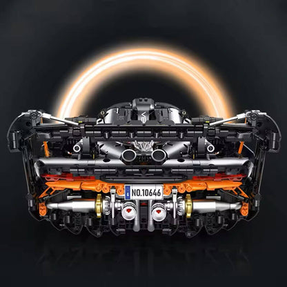 Trilumity Motorized Building Block Set: 1:8 McLaren Senna Black Knight Hypercar Limited Edition (3803-Piece)