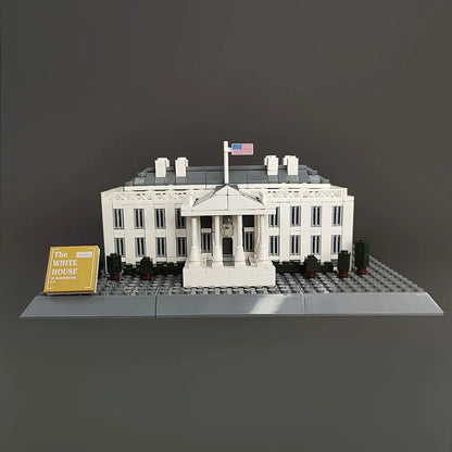 Wange MOC Building Block Set: 7018 White House Skyline, Model 4214