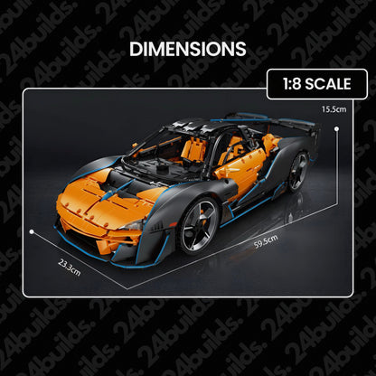 Trilumity McLaren Sabre Sharpens the Supercar - A Precision Superbuild Building Block Set, 1:8 Scale, Remote Control, 3,862-Piece