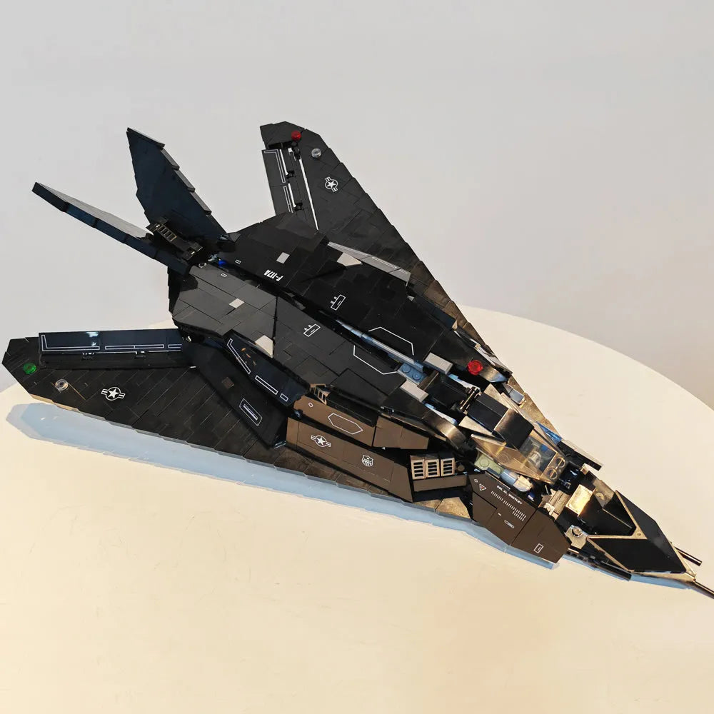 JieStar MOC Building Block Set: Stealth Aircraft F-117A Nighthawk, Model 58058