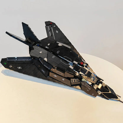 JieStar MOC Building Block Set: Stealth Aircraft F-117A Nighthawk, Model 58058