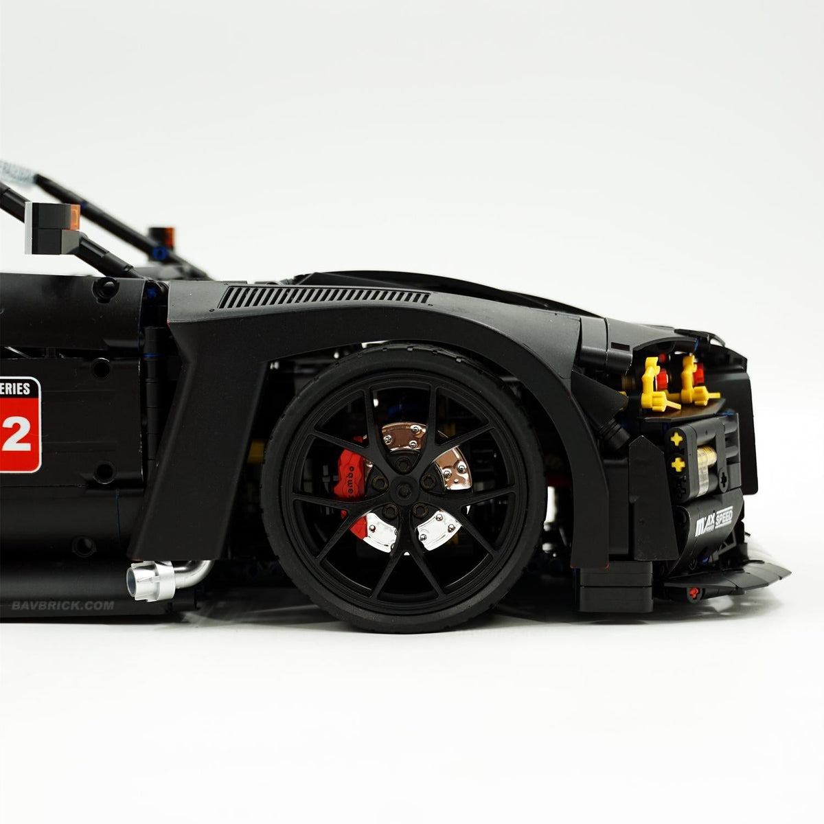Trilumity Building Block Set: 1: 8 BMW M4 GT3 Building Set, Custom Barrel Matte Black Paint, The Ultimate Collectible (4556Piece)