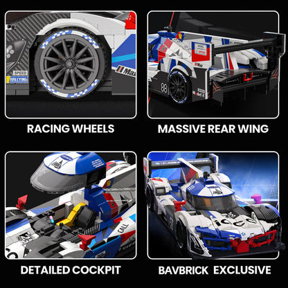 Trilumity Building Block Set: 1:16 BMW M Hybrid V8 LMDh Endurance Prototype(1068Piece)