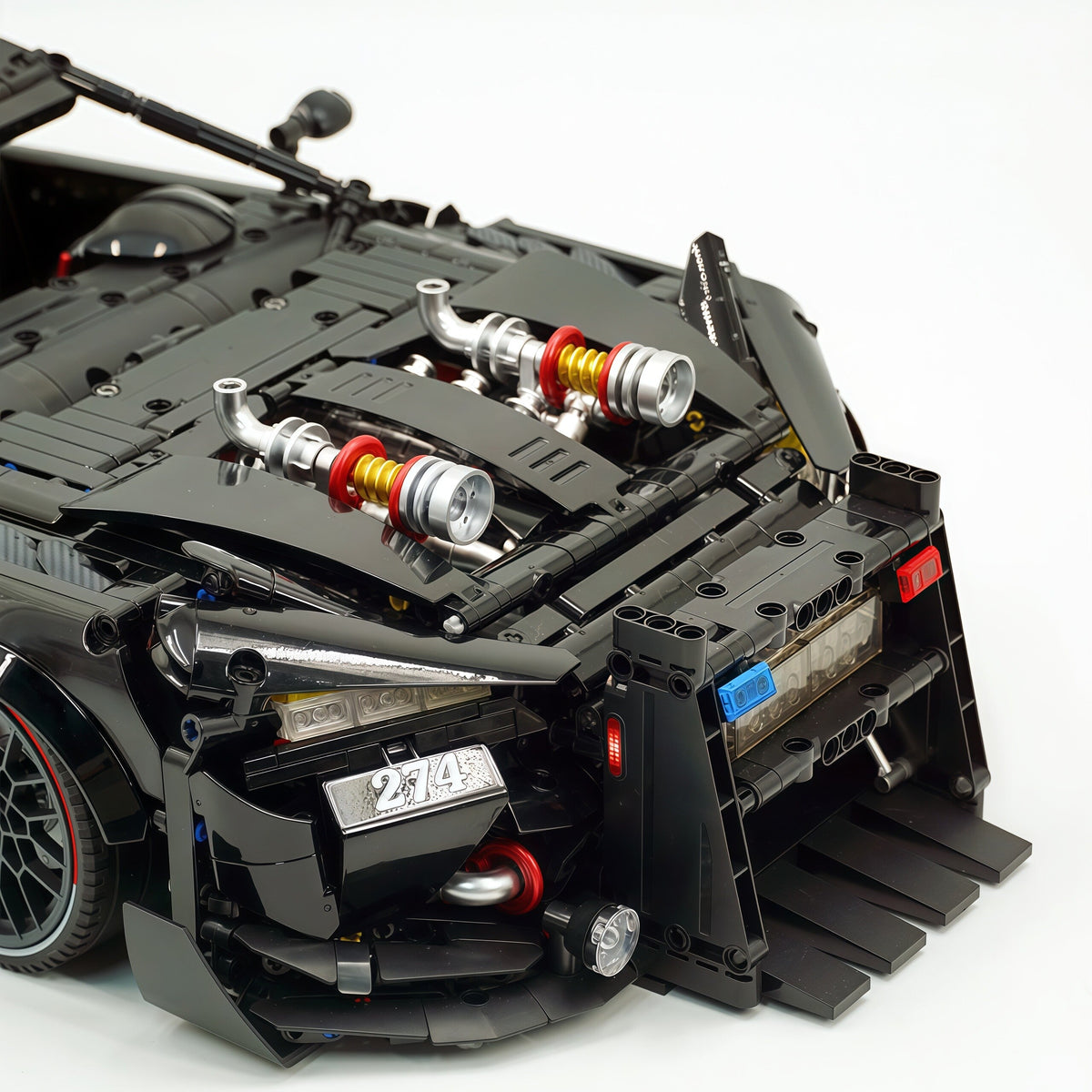 Trilumity Building Block Set: 1:8 American Muscle Police Car Pearlescent Black Limited Edition | The Ultimate RC Collector’s Item (3975-Piece)