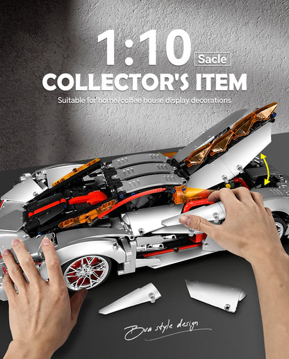 Trilumity Building Block Set: 1:10 Lamborghini Three Thousand Years Sports Car Building Sets (2130-Piece)