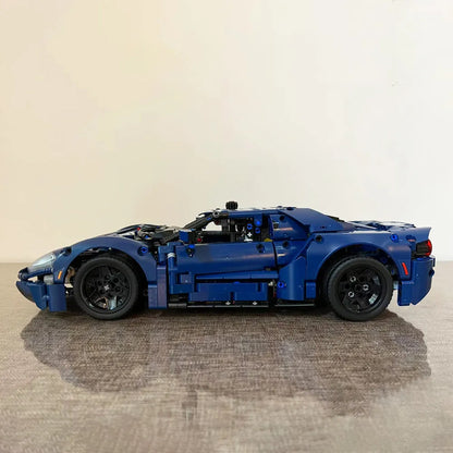 MOC Building Block Set: 2022 Ford GT Racing Sports Car, Model 36002